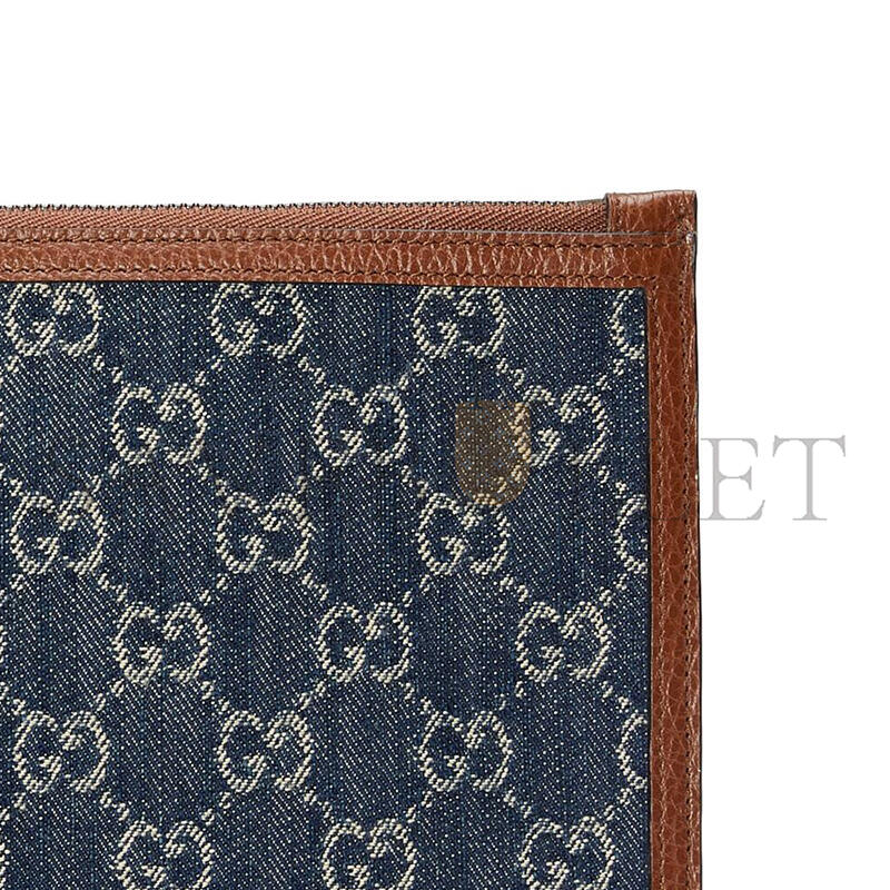 GUCCI GG DENIM POUCH 672953 (30.5*21*1.5cm)